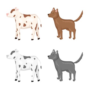 Üreme ve mutfak logo vektör Illustration. Set ıslahının ve organik hisse senedi için vektör simgesi.