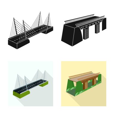 Bağlantı ve tasarım simge vektör Illustration. Bağlantı ve yan hisse senedi vektör çizim koleksiyonu.