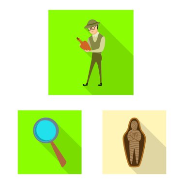 Hikaye ve öğeleri simge vektör tasarımı. Hikaye ve öznitelikleri hisse senedi vektör çizim topluluğu.