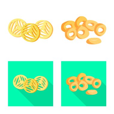 Oktoberfest ve bar simge vektör Illustration. Oktoberfest ve hisse senedi için pişirme vektör simgesi ayarla.