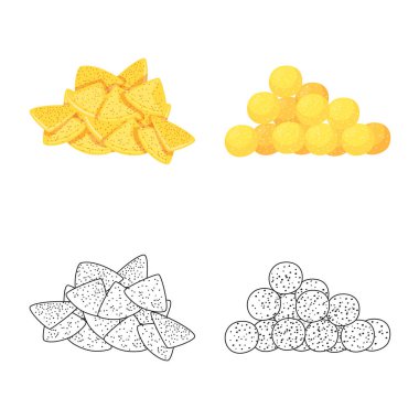 Oktoberfest ve bar simge vektör Illustration. Oktoberfest ve hisse senedi için pişirme vektör ikon koleksiyonu.