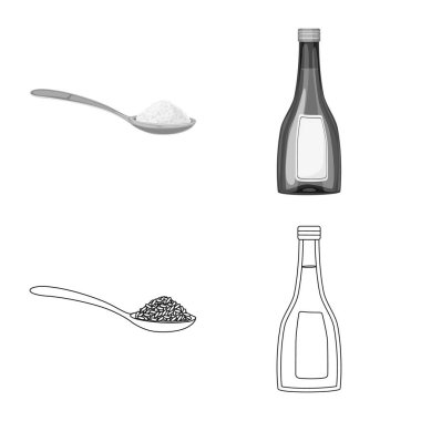 Kırpma ve ekolojik sembolü yalıtılmış nesne. Kırpma ve hisse senedi vektör çizim pişirme koleksiyonu.