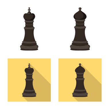 Şah mat ve ince logo vektör tasarımı. Şah mat ve hedef hisse senedi simgesi için web topluluğu.