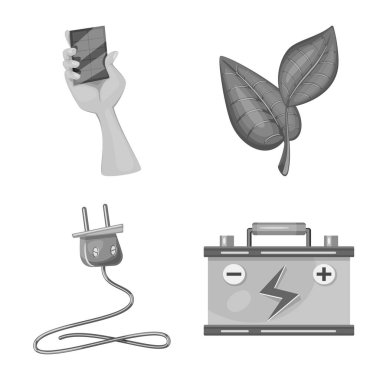 Vektör tasarım organik ve doğa kutsal kişilerin resmi. Ayarla, organik ve panel web için hisse senedi simgesi.