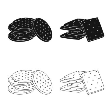 Oktoberfest ve bar simge vektör Illustration. Oktoberfest ve hisse senedi için pişirme vektör ikon koleksiyonu.