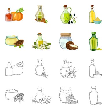 Sağlıklı ve sebze simge vektör Illustration. Tarım hisse senedi vektör çizim ve sağlıklı topluluğu.
