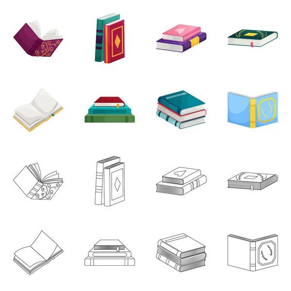 Ilustração vetorial de treinamento e logotipo da capa. Coleta de treinamento e símbolo de estoque de livraria de web . — Vetor de Stock