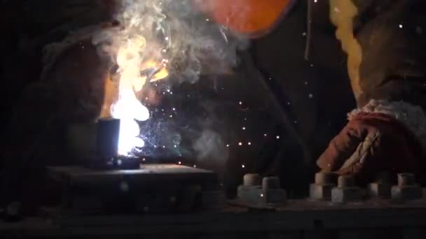 Apparatus for welding metal sparks 10 — Stock videók