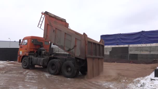 Descarga de areia quente — Vídeo de Stock