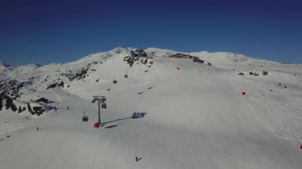 Hófödte Hegyek Alps Video Drone — Stock videók