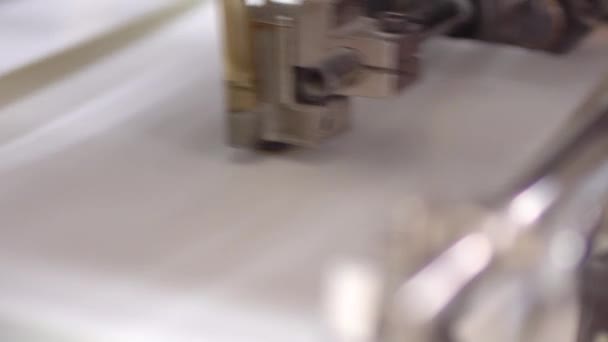 Impresión en máquinas de impresión 6 — Vídeo de stock