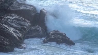 Dalgaların kayalıklar veya kıyı şeridi üzerindeki etkisi 35