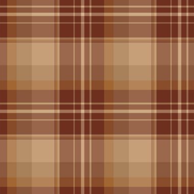 Kusursuz kahverengi tonlar çizgili desenli desenler. Ekose, kumaş, halı, halı, tekstil, giysi, masa, dokuma, elbise. Vektör çizimi