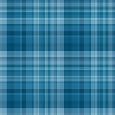 Mavi ekose kumaş desenli desen tasarımı. Ekose, kumaş, halı, halı, tekstil, kıyafet, masa, dokuma, elbise, gömlek, giysi için. Vektör illüstrasyonu