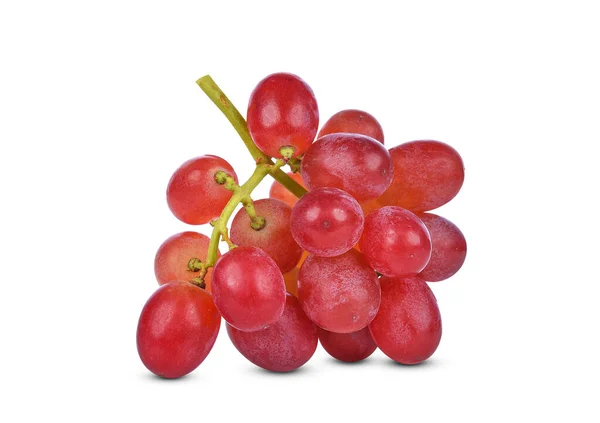 Ripe Red Grapes Isolated White Background — Stock Photo, Image