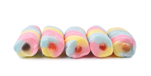 Beyaz Arkaplanda Izole Edilmiş Renkli Şekerlemeler — Stok fotoğraf