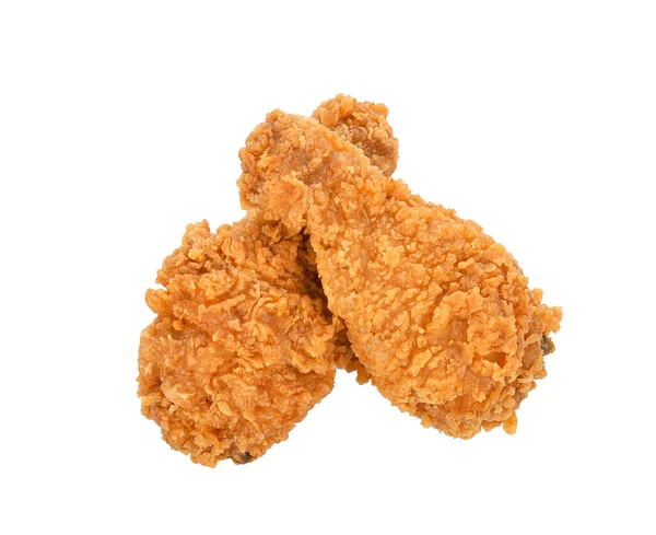 Fried Chicken Isolated White Background Stock Image