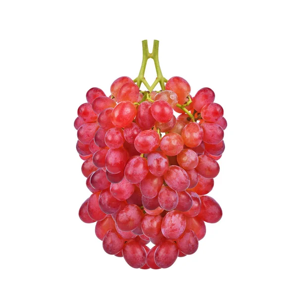 Dojrzałe Czerwone Winogrona Izolowane Białym Tle — Zdjęcie stockowe