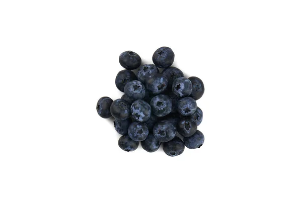 Group Fresh Blueberries Isolated White Background — Stock Photo, Image