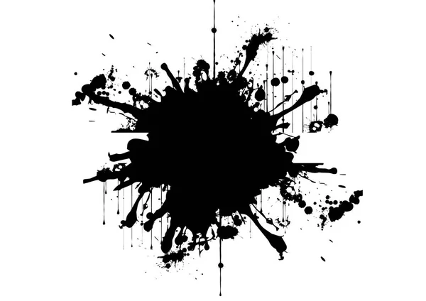 Абстрактный Брызги Черного Цвета Дизайн Фона Дизайн Вектора Иллюстрации — стоковый вектор