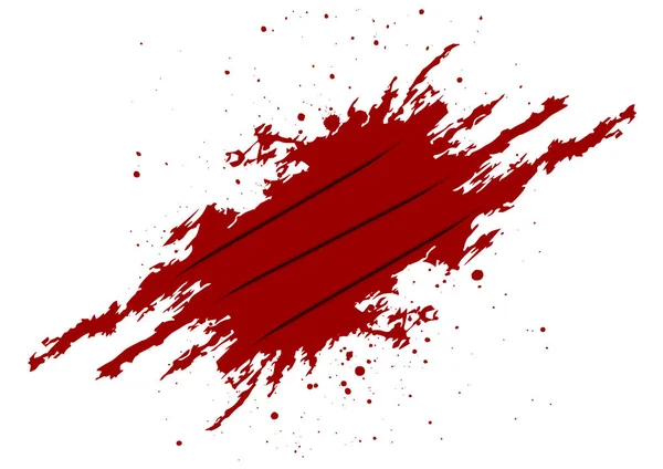 Abstrait Vecteur Éclaboussure Couleur Rouge Avec Fond Craw Illustration Vectoriel — Image vectorielle