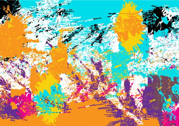 Abstrakte Vektor Splatter Farbgestaltung Grunge Design Hintergrund — Stockvektor