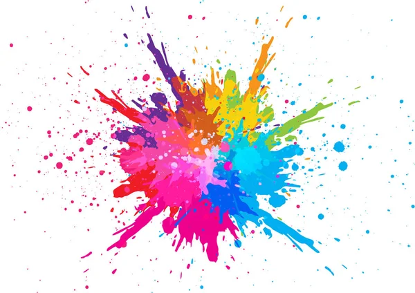 Abstract Splatter Color Background Illustration Vector Design — Stock Vector