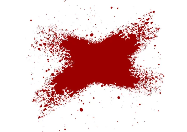 Vector Abstracto Salpicadura Sangre Pintado Fondo Aislado Ilustración Vector Diseño — Vector de stock