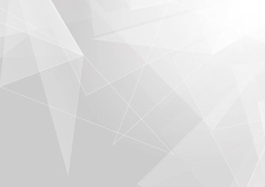 Soyut Çokgen beyaz ve gri renk modern arka plan tasarımını. İllüstrasyon vektör tasarımı