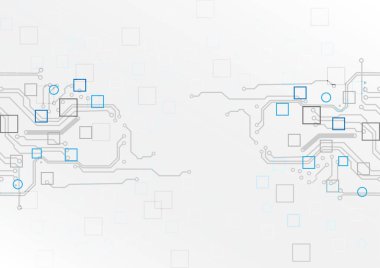 Soyut devre şekil kavramı arka plan teknolojisi ile. illüstrasyon vektör tasarımı 