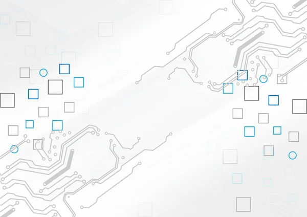 Abstrakte Schaltungstechnische Hintergründe. Struktur quadratischer Patt — Stockvektor
