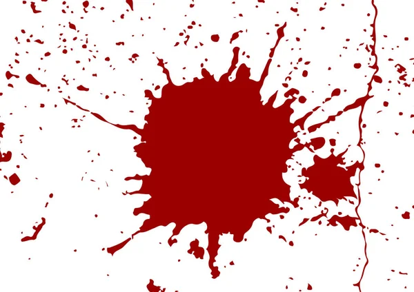 Abstrakte Vektor Splatter rote Farbe Hintergrund. Illustration vect — Stockvektor