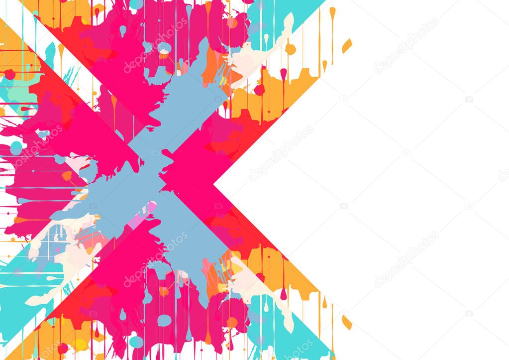 abstract vector modern splatter colorful background,illustration