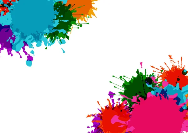 Vector abstracto salpicadura colorido diseño de fondo. ilustración — Vector de stock
