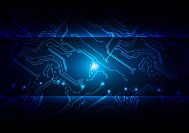 Soyut Teknoloji devre arka plan, illüstrasyon vektör desig