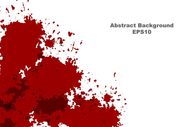 抽象的なスプラッタは赤い色を塗った。白いbaに隔離されたベクトル — ストックベクタ