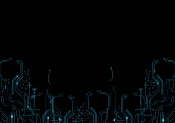 Fond Abstrait Conception Circuit Vectoriel Concept Technologie Numérique Haute Technologie — Image vectorielle