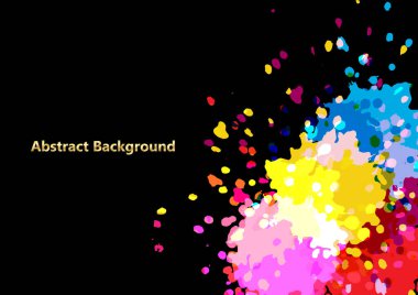 soyut vektör sıçraması çok renkli tasarım arka planı. illüstrasyon vektör tasarımı