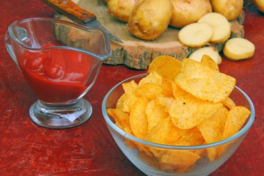 Cips, sos ve patates