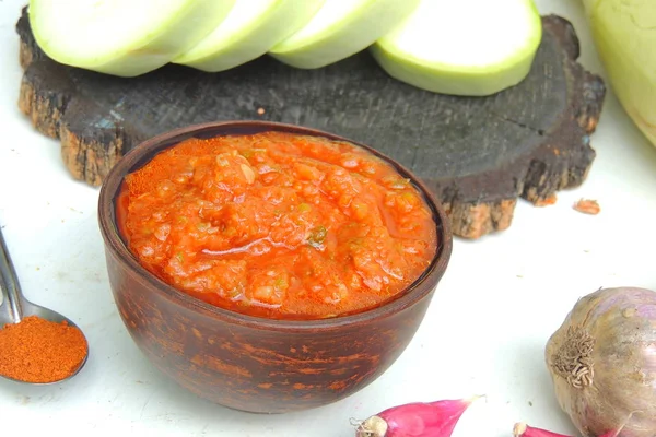 Adjika aguda de calabacín — Foto de Stock