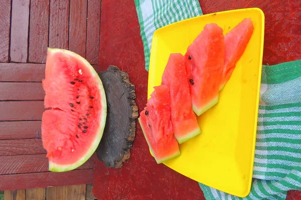 Wassermelone aus nächster Nähe — Stockfoto