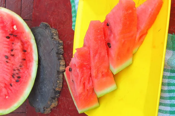 Wassermelone aus nächster Nähe — Stockfoto