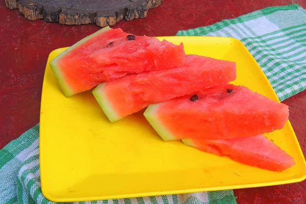 Wassermelone aus nächster Nähe — Stockfoto