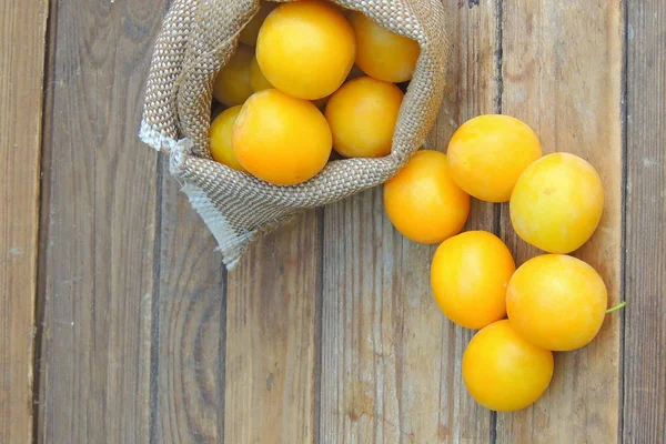 Yellow cherry plum — Stock Photo, Image