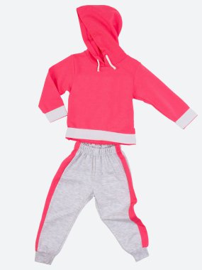 Eşofman beyaz arka planda bir ceset olmadan çalışır