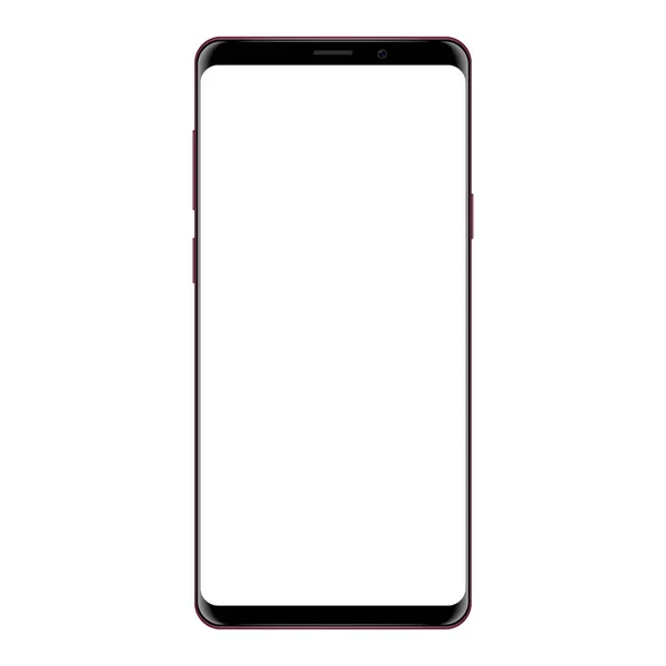 vektör çizim mockup kırmızı renk beyaz arka plan üzerinde izole