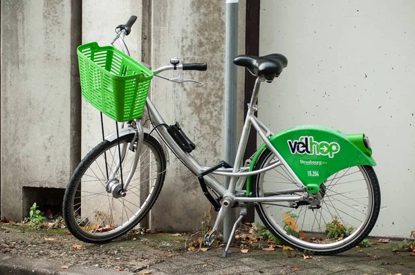 Strasbourg France November 2018 Vacation Bike Parked Street Little France — Stock Photo, Image