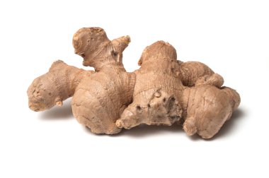 zencefil beyaz arka plan üzerinde closeup 