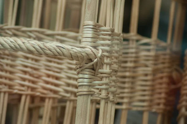 Closeup Wooden Basket Industrial Use — Stock Photo, Image