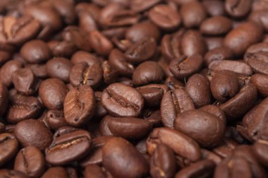 Kahve çekirdekleri doku closeup